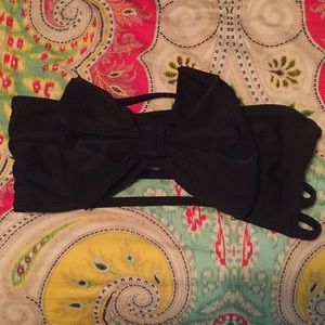 Black bathing suit top